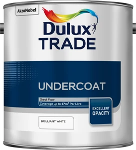 Dulux Trade Undercoat Paint Pure Brilliant White 2.5L